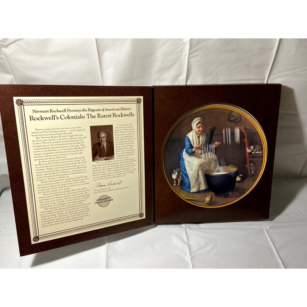 "light for the winter" Colonial rockwell plate